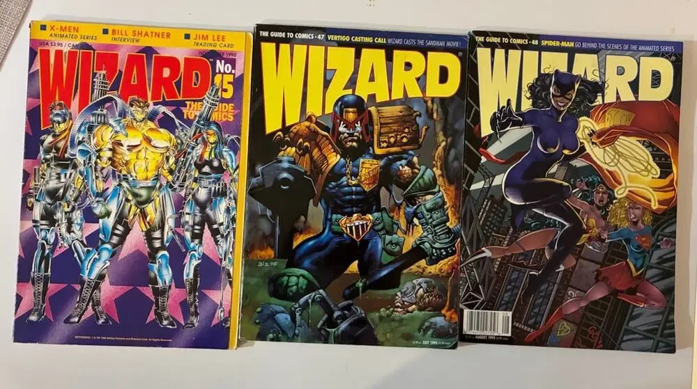 Wizard: The Guide to Comics Lot of 3 #15 ,47 & 48